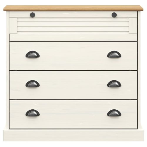  VIGO fehér tömör fenyőfa komód 80x40x76 cm