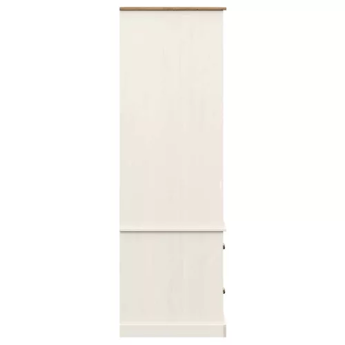  VIGO fehér tömör fenyőfa szekrény 90 x 55 x 170 cm