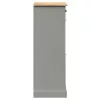 VIGO szürke tömör fenyőfa cipőszekrény 60x35x96 cm