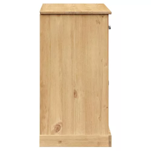  VIGO tömör fenyőfa fiókos tálalószekrény 113x40x75 cm
