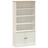  VIGO fehér tömör fenyőfa könyvespolc 85x35x170 cm