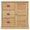  VIGO tömör fenyőfa fiókos tálalószekrény 78x40x75 cm