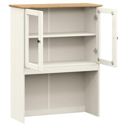  VIGO fehér tömör fenyőfa komód felső 78x30x100 cm