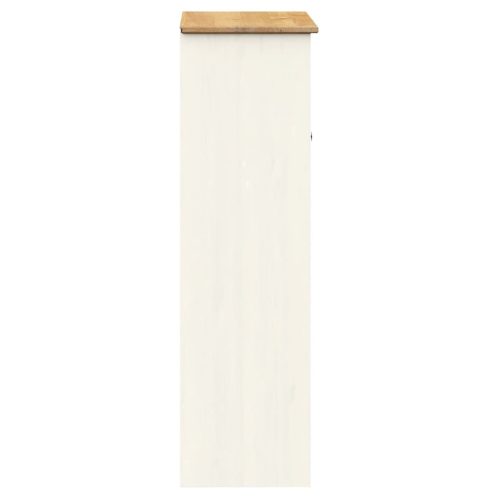  VIGO fehér tömör fenyőfa komód felső 78x30x100 cm