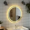  kerek LED-es fürdőszobai tükör 70 cm