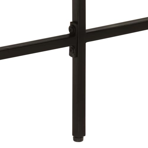  íróasztal 165x110x77 cm tömörfa mangó és vas