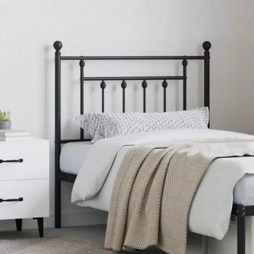  fekete fém csere fejtámla 80 cm