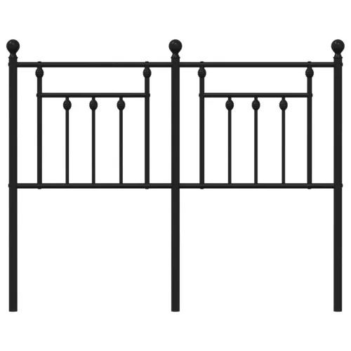  fekete fém csere fejtámla 120 cm