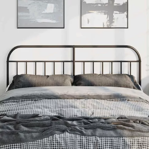  fekete fém fejtámla 193 cm