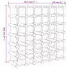  tömör fenyőfa bortartó 42 palackhoz 68,5x23x68,5 cm