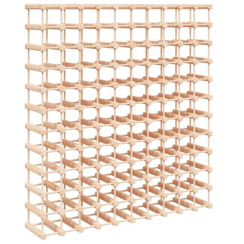  tömör fenyőfa bortartó 120 palackhoz 112,5x23x123,5 cm