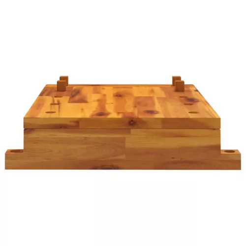  tömör akácfa munkapadlap satuval 52x44x9,5 cm