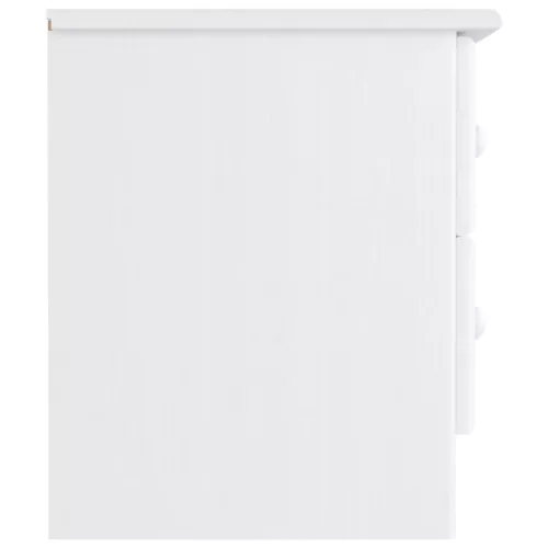  ALTA fehér tömör fenyőfa éjjeliszekrény 41x35x41 cm