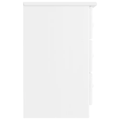  ALTA fehér tömör fenyőfa éjjeliszekrény 41x35x55,5 cm