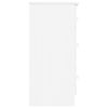  ALTA fehér tömör fenyőfa komód 112x35x73 cm