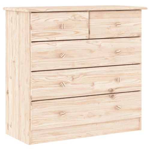  ALTA tömör fenyőfa komód 77x35x73 cm