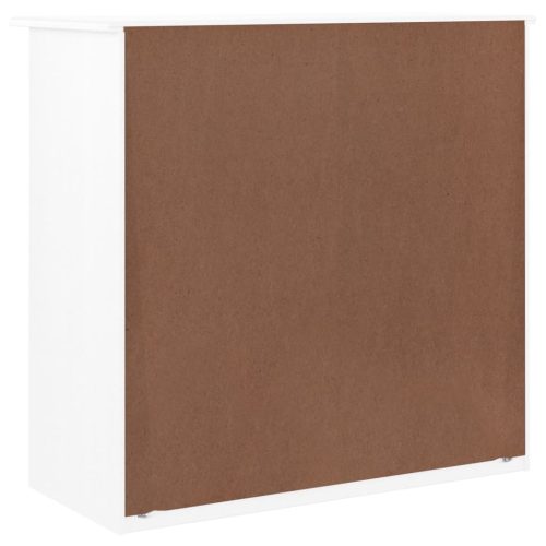  ALTA fehér tömör fenyőfa komód 77x35x73 cm