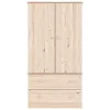  ALTA tömör fenyőfa ruhásszekrény 90x55x170 cm