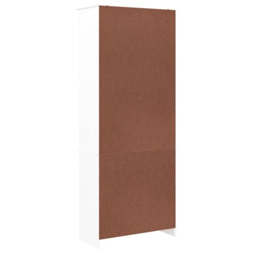  ALTA fehér tömör fenyőfa üvegvitrin 77x35x186,5 cm