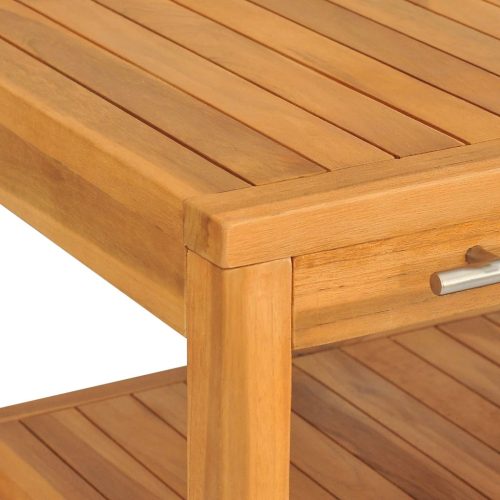  tömör fa fürdőszobai pipereszekrény 2 polccal 74 x 45 x 75 cm