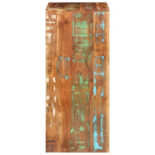  tömör újrahasznosított fa tálalószekrény 55 x 33 x 75 cm 