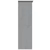  BODO szürke tömör fenyőfa ruhásszekrény 146x53,5x173 cm