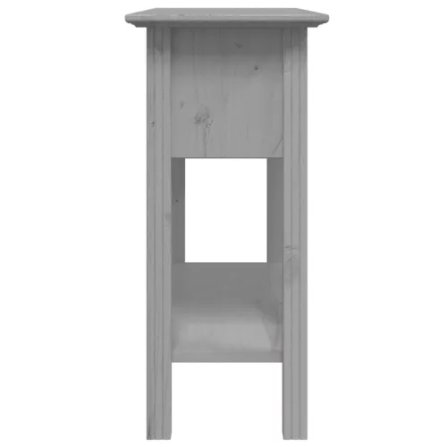  BODO sötétszürke tömör fenyőfa tálalóasztal 91x35x74 cm