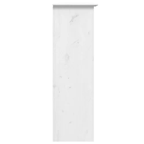  BODO fehér tömör fenyőfa szekrény üvegajtókkal