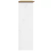  BODO fehér és barna tömör fenyőfa szekrény üvegajtókkal