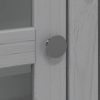 BODO szürke tömör fenyőfa szekrény üvegajtókkal