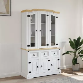    Corona fehér tömör mexikói fenyő magasszekrény 112x43x196 cm