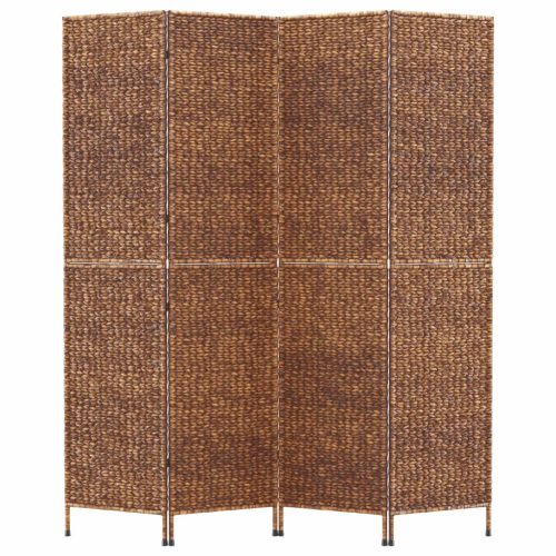  barna 4 paneles vízijácint térelválasztó 163x180 cm