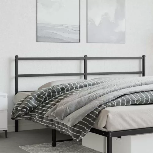  fekete fém csere fejtámla 180 cm