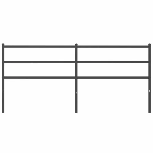  fekete fém csere fejtámla 180 cm