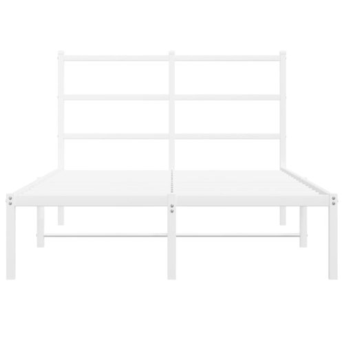  fehér fém ágykeret fejtámlával 120 x 200 cm