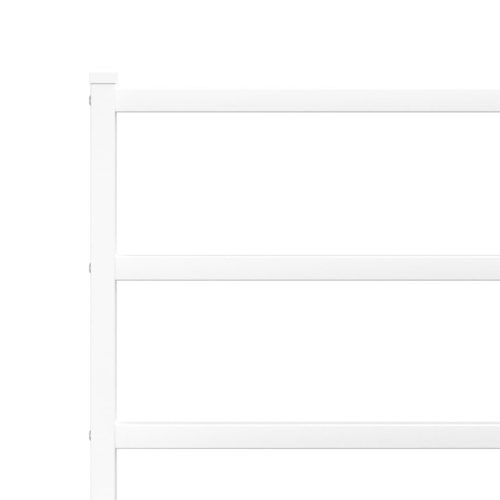  fehér fém ágykeret fejtámlával 120 x 200 cm