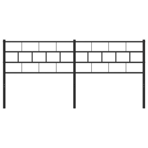 fekete fém fejtámla 200 cm