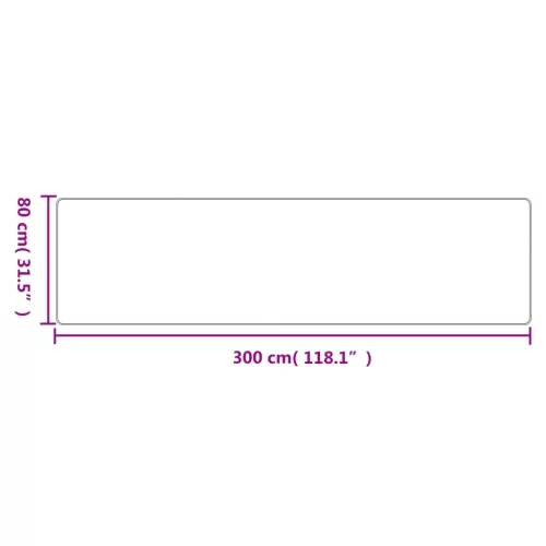  tópszínű szizálhatású futószőnyeg 80 x 300 cm