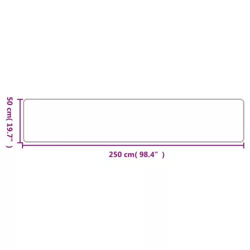  antracitszürke szizálhatású futószőnyeg 50 x 250 cm