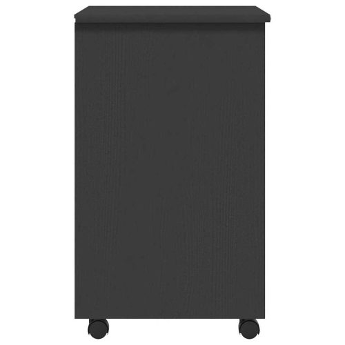  MOSS szürke tömör fenyőfa görgős szekrény fiókokkal