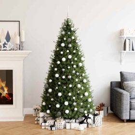    111 részes fehér és szürke polisztirol karácsonyi gömb szett