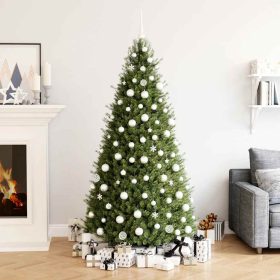  111 részes fehér polisztirol karácsonyi gömb szett