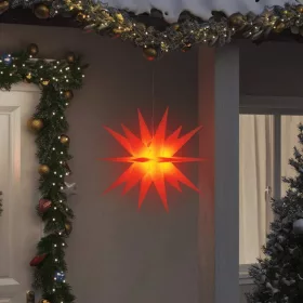  összecsukható piros karácsonyi lámpa LED-del 57 cm
