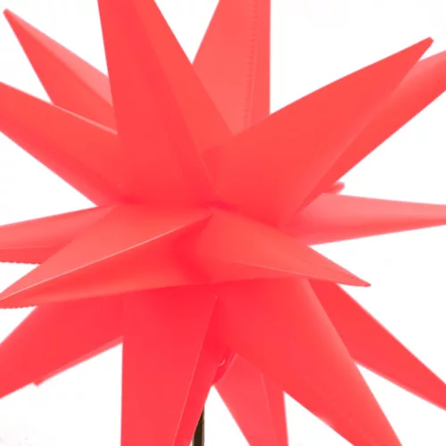  összecsukható tüskés piros karácsonyi lámpa LED-del 57 cm