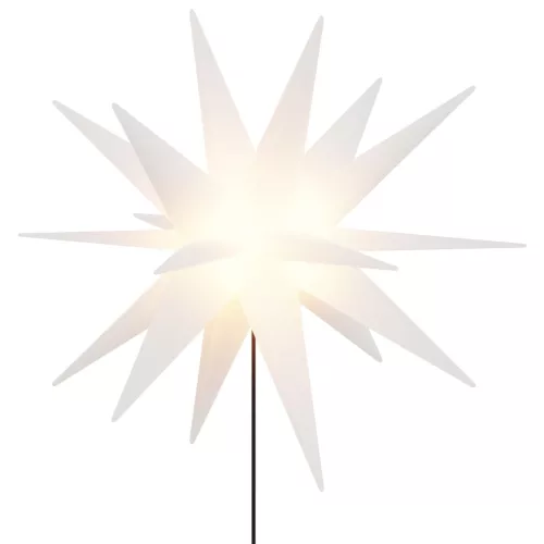  összecsukható tüskés fehér karácsonyi lámpa LED-del 57 cm