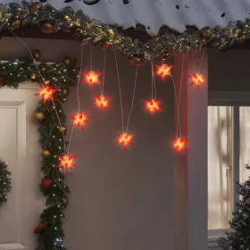  10 db piros karácsonyi lámpa LED-del 10 cm