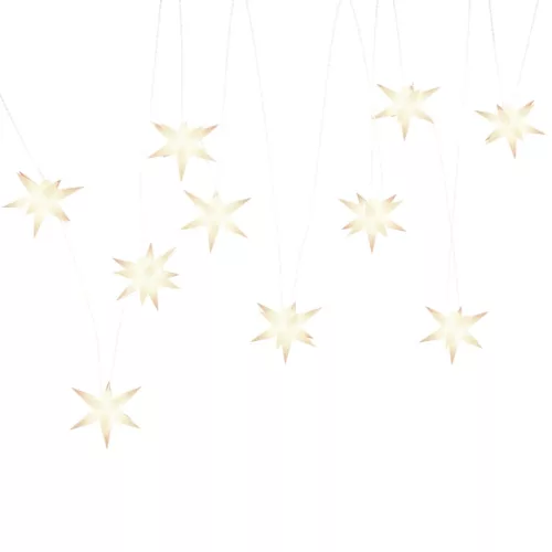  10 db fehér karácsonyi lámpa LED-del 10 cm