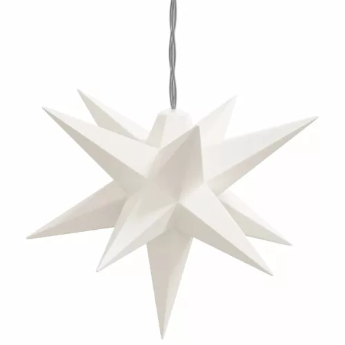  10 db fehér karácsonyi lámpa LED-del 10 cm