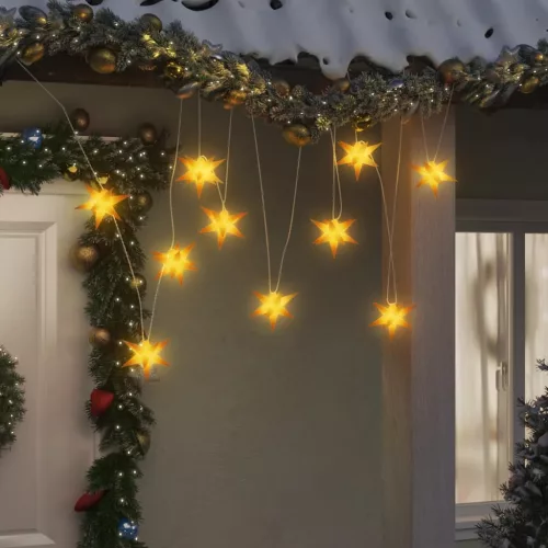  10 db sárga karácsonyi lámpa LED-del 10 cm