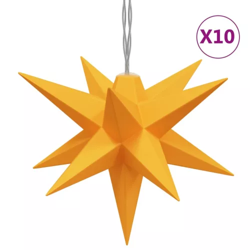  10 db sárga karácsonyi lámpa LED-del 10 cm